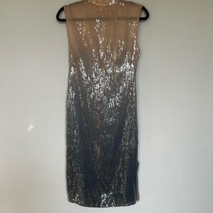 NWT By Anthropologie Sheer Sequin Ombre Dress